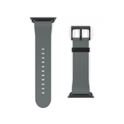 Stylish Gray Silicone Watch Band for Apple Watch - Modern & Comfortable Design