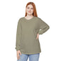 Women’s sandstone color Garment-Dyed Long Sleeve Tee – Cozy Everyday Comfort