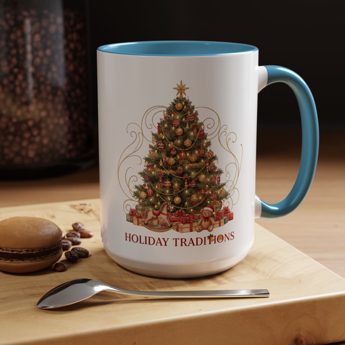 Holiday Traditions Christmas Tree Accent Coffee Mug (11/15oz)