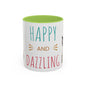 Happy and Dazzling Smoking Cat Accent Coffee Mug — 11/15oz (free shipping)