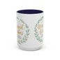 Warmest Wishes Holiday Coffee Mug — Festive Wreath Accent Mug (11/15oz)