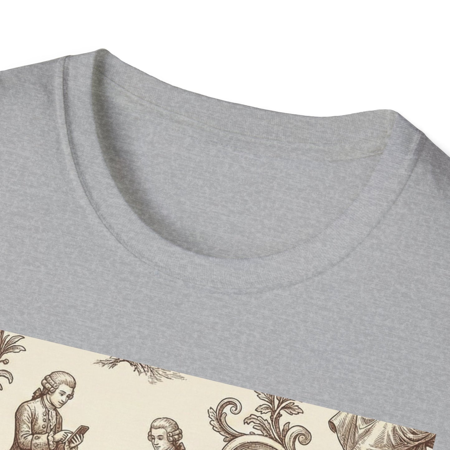 Vintage Doll Face Tee with Glitch Paint Splash