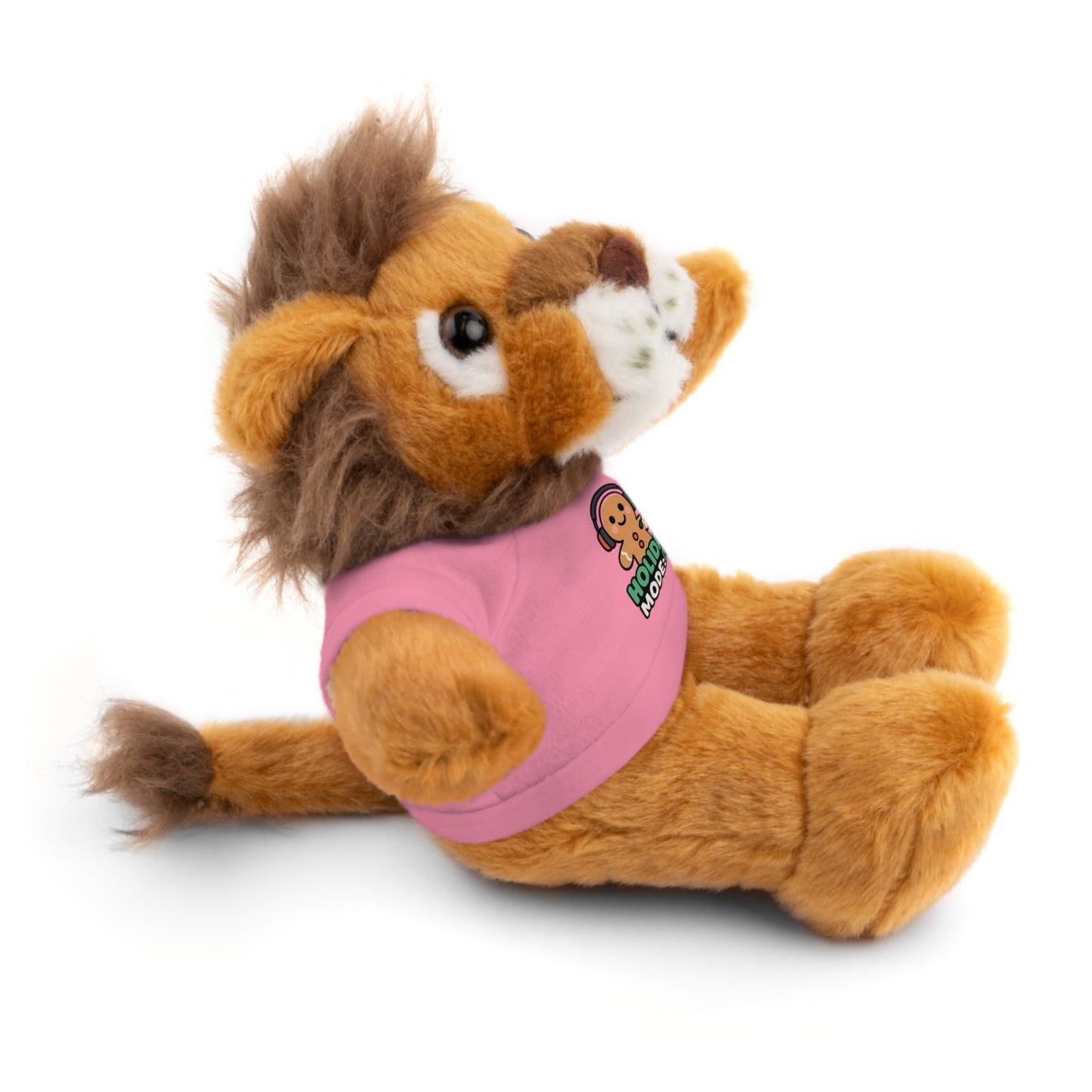 Holiday Mode On Gingerbread Bear Plush with Tee