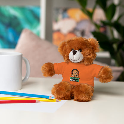 Holiday Mode On Gingerbread Bear Plush with Tee