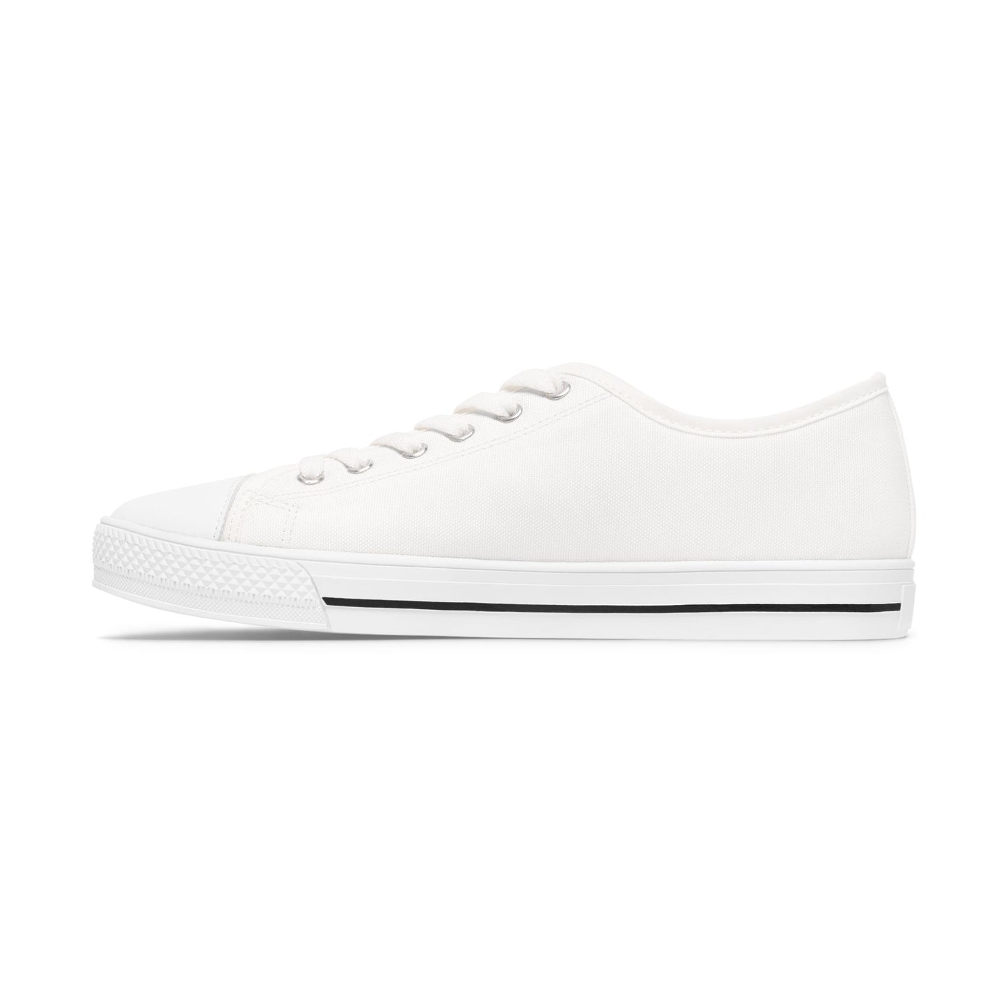 Classic White Low-Top Sneakers — Women’s Casual Canvas Shoes