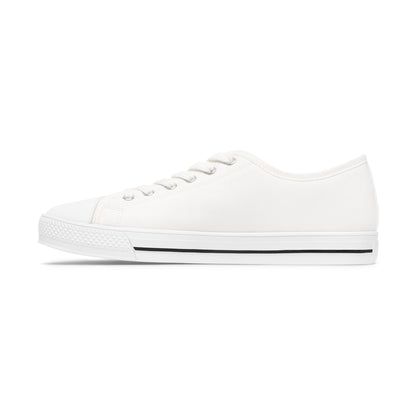 Classic White Low-Top Sneakers — Women’s Casual Canvas Shoes