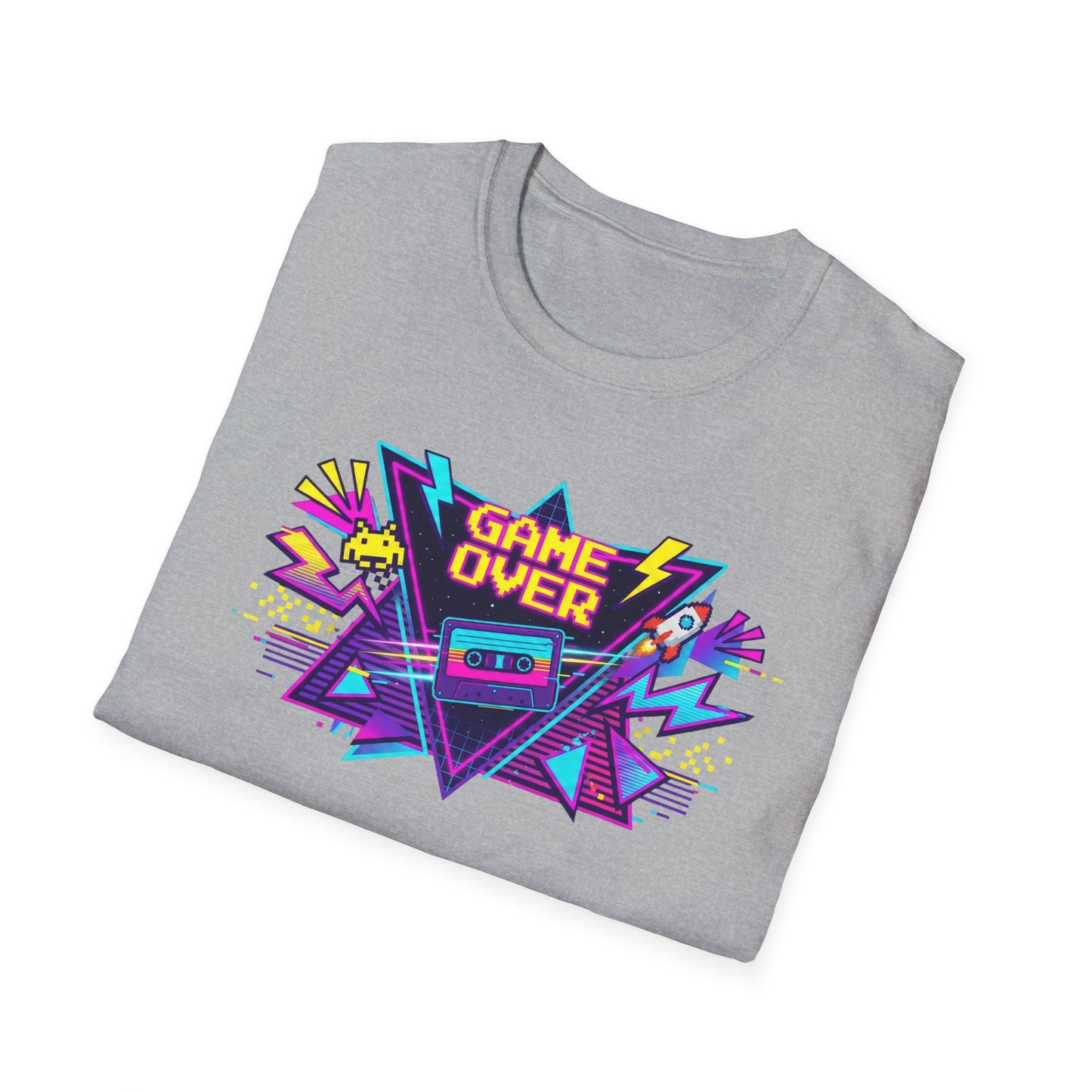 Retro 'Game Over' Graphic T-Shirt — 80s Arcade Gamer Tee