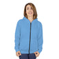 Women’s light blue Zip Hoodie - AOP Blue Comfort Wear for Casual Outings