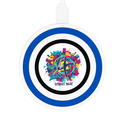 Wireless Charging Pad — 'Street Beat' Urban Music Graphic (free shipping)