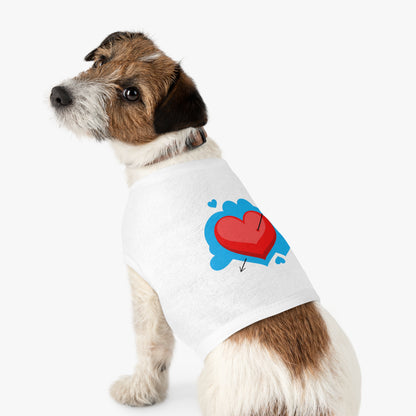 Pet Tank - Arrow Through Heart Cute Valentine Dog Shirt