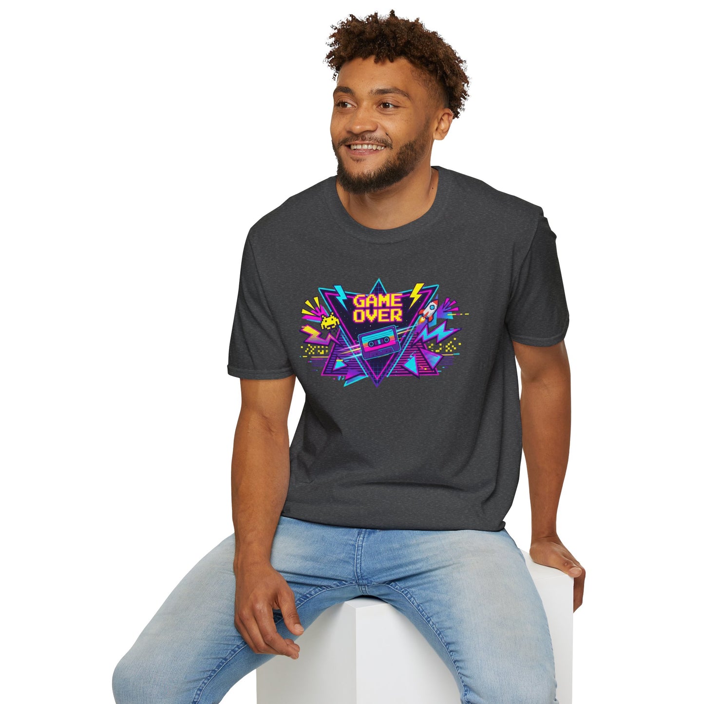 Retro 'Game Over' Graphic T-Shirt — 80s Arcade Gamer Tee