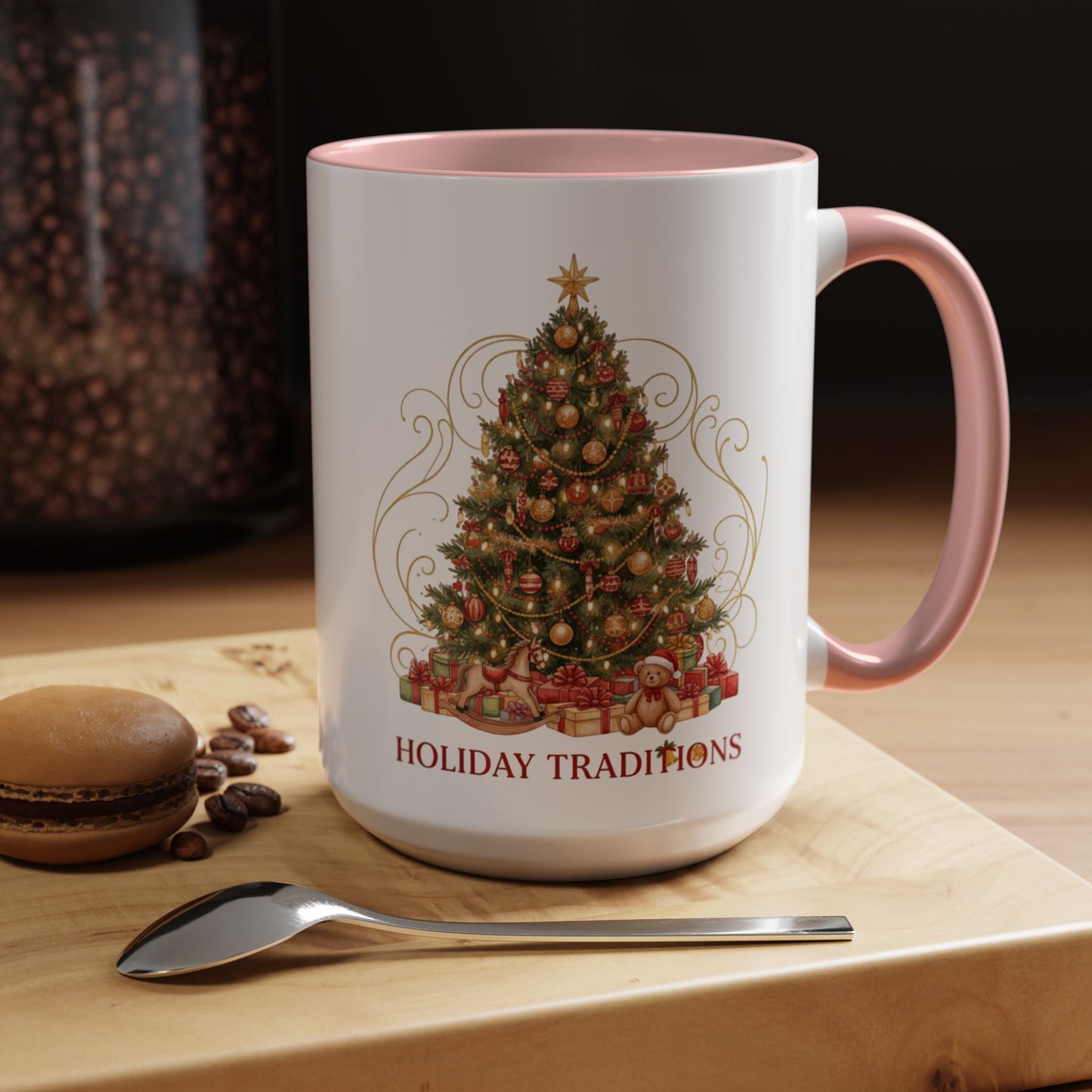 Holiday Traditions Christmas Tree Accent Coffee Mug (11/15oz)