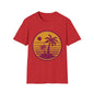 Retro Palm Sunset T-Shirt — Vintage Beach Palm Tree Tee