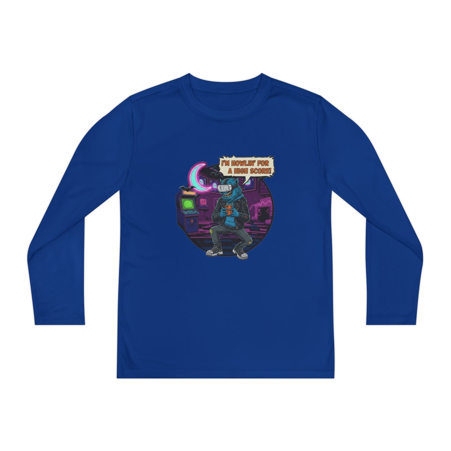 Youth Graphic Long Sleeve Tee - Cool Gamer Vibe, Perfect for Gaming Events, Birthdays, Holidays, Casual Wear, Gift Idea