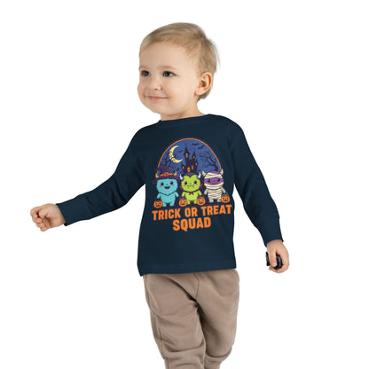 Toddler Halloween Long Sleeve Tee - Trick or Treat Squad, Cute Kids Shirt, Halloween Costume Tee, Toddler Fall Apparel, Kids Halloween [...]