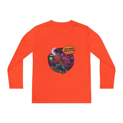 Youth boys Long Sleeve Graphic Tee, Fun Kids Shirt, Halloween Costume Top, Creative Gift for Boys, Unique Kids Fashion
