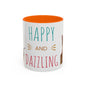 Happy and Dazzling Smoking Cat Coffee Mug — Cute Ginger Cat Accent Mug (11/15oz) (free shipping)