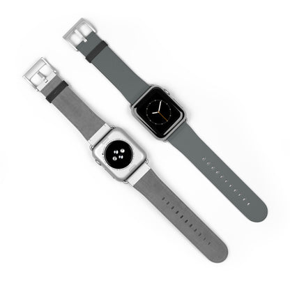 Stylish Gray Silicone Watch Band for Apple Watch - Modern & Comfortable Design