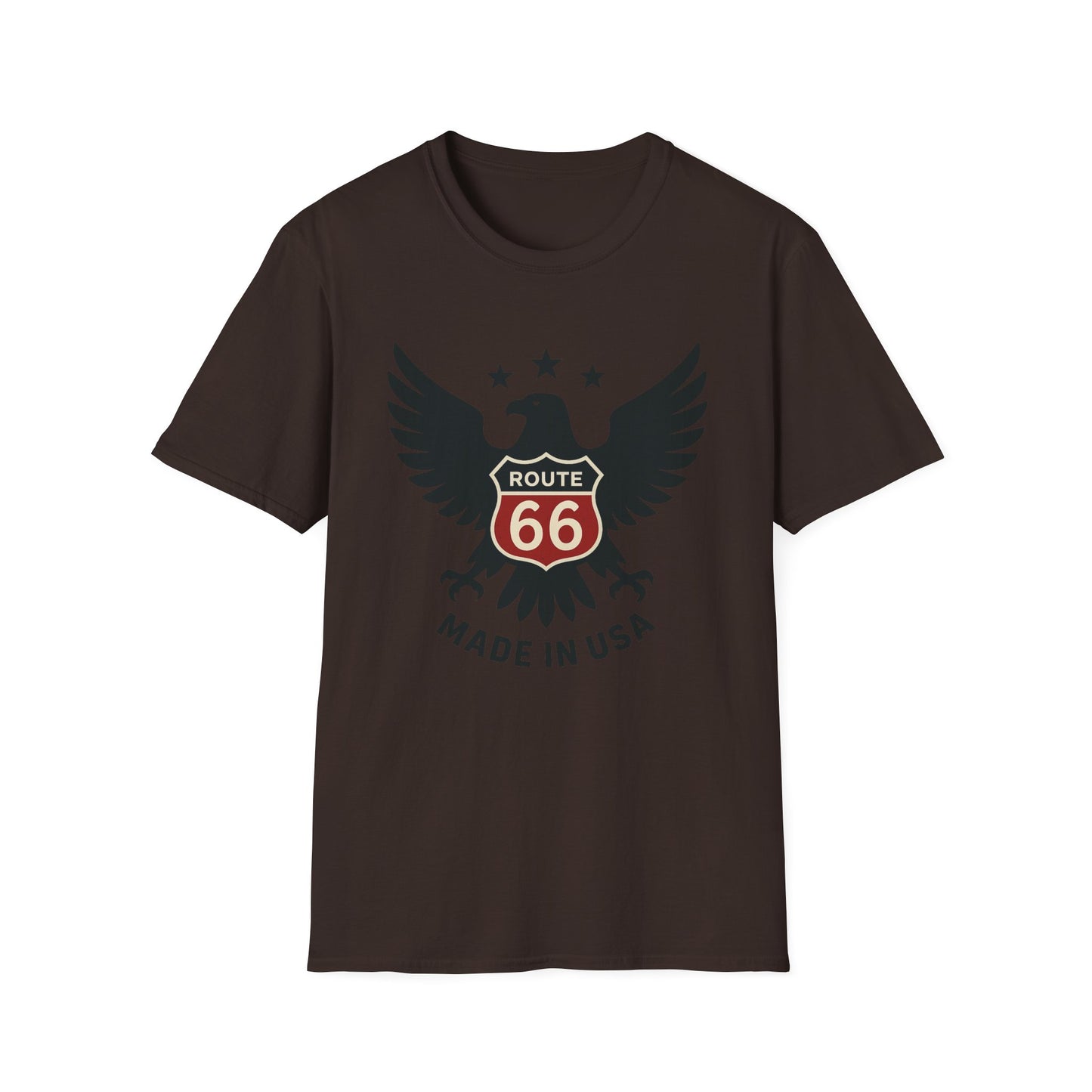 American Route 66 Eagle T-Shirt — Made in USA Vintage Roadtrip Tee