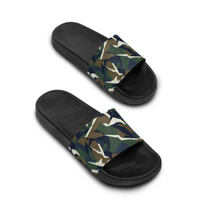 Men's Slide Sandals Refined Geometric Camouflage