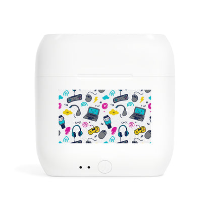 Wireless Earbuds Case — Retro Gaming Pattern