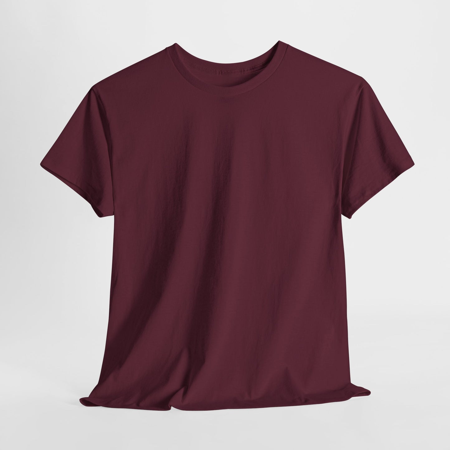 Women’s Casual maroon Heavy Cotton Tee - Perfect for Everyday Comfort