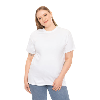 Women’s Casual white Heavy Cotton Tee - Perfect for Everyday Wear