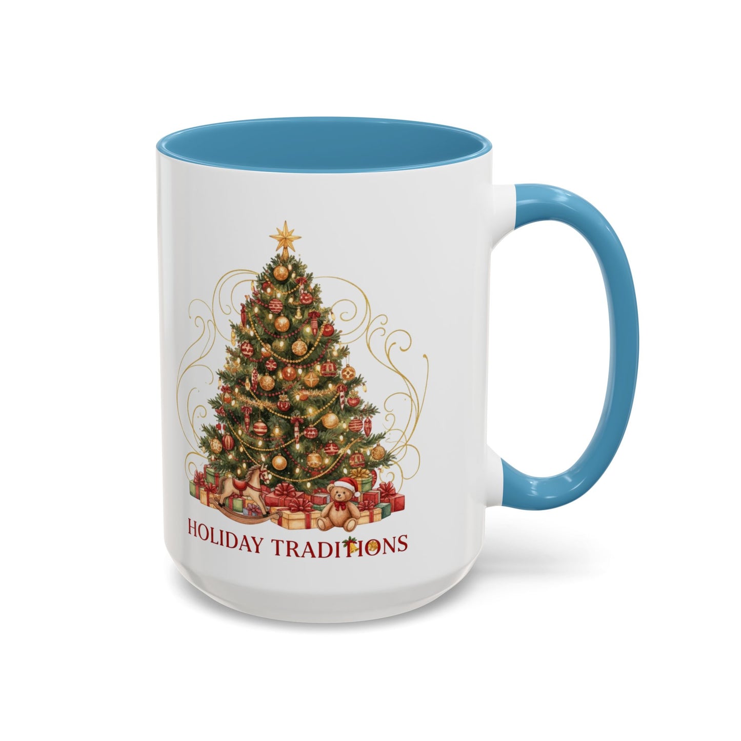 Holiday Traditions Christmas Tree Accent Coffee Mug (11/15oz)