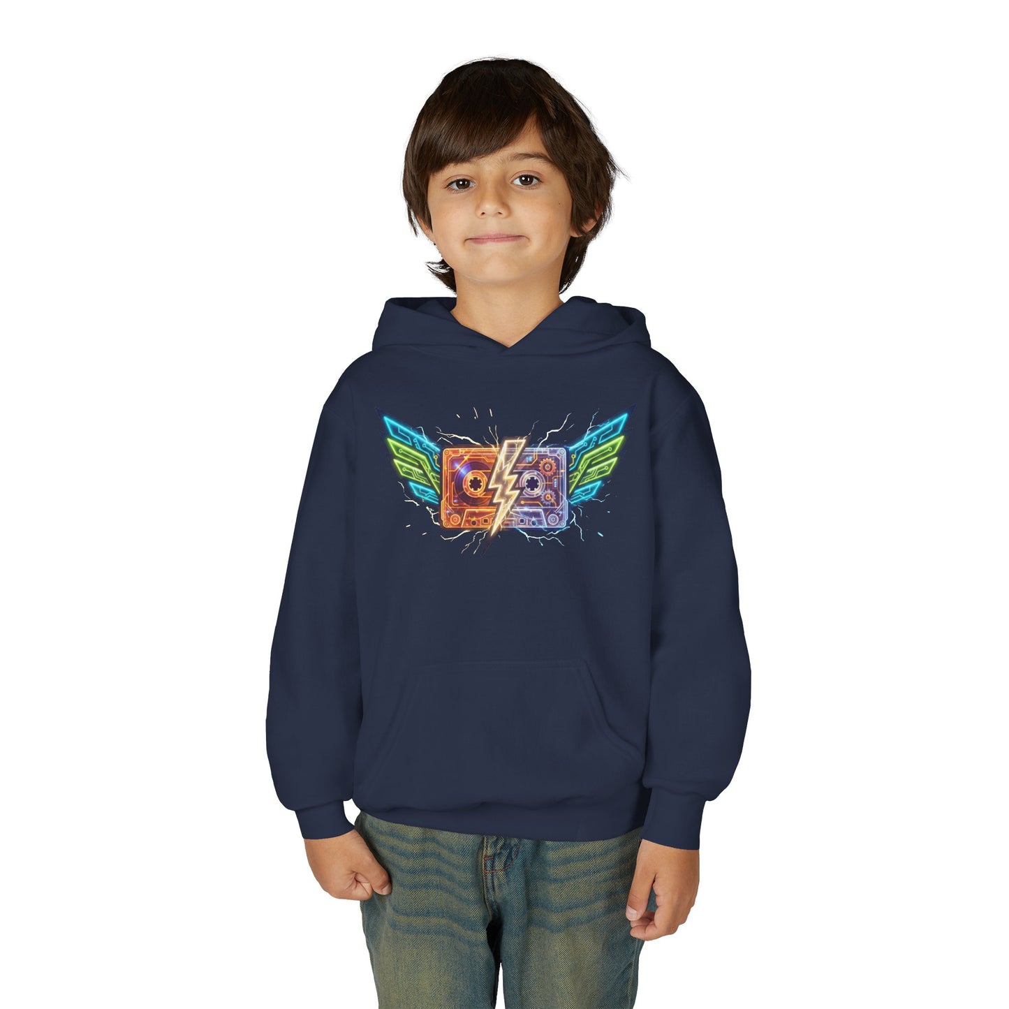 Youth Retro Cassette Wings Hoodie