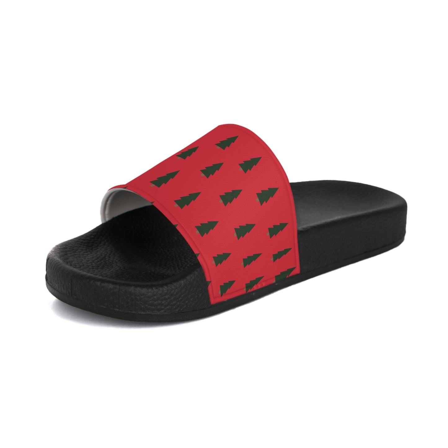 Christmas tree, red and greenWomen's Slide Sandals