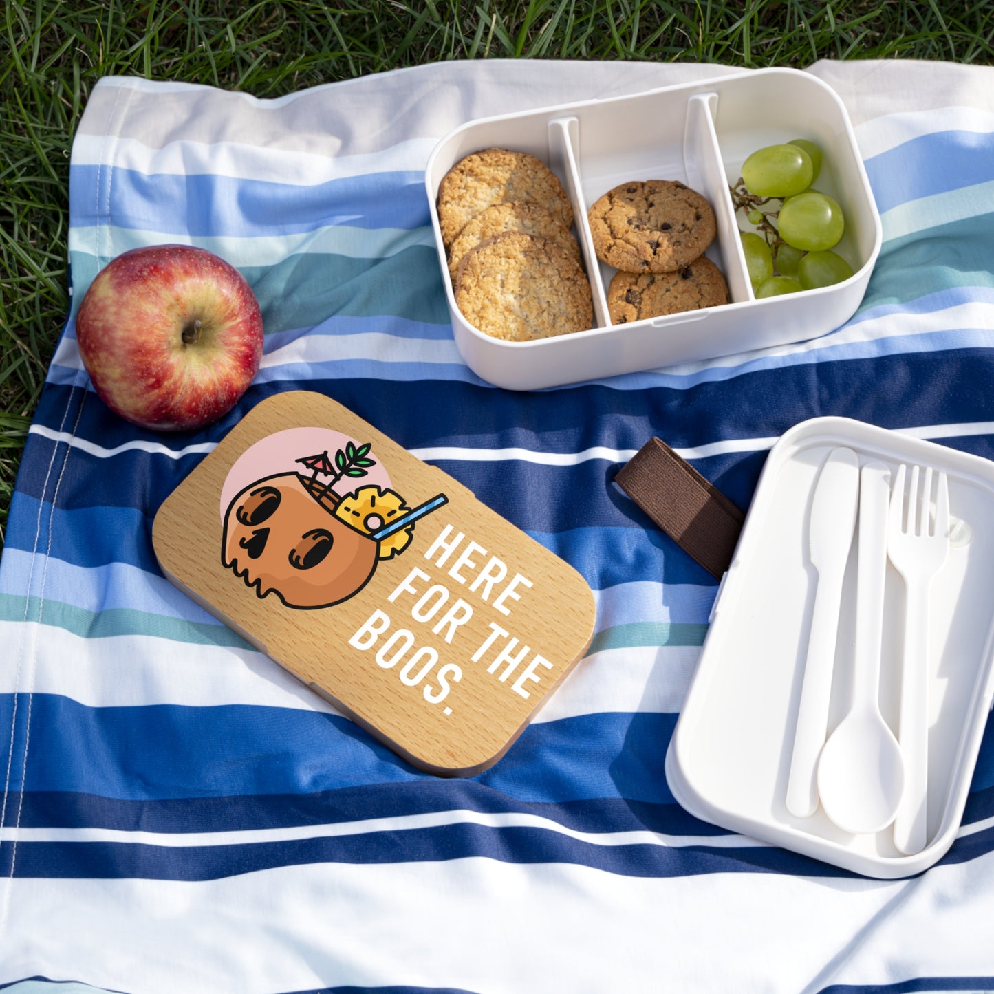 Halloween Bento Lunch Box - "Here for the Boos"