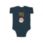 Baby Bodysuit - "Holly Jolly" Santa Christmas Onesie