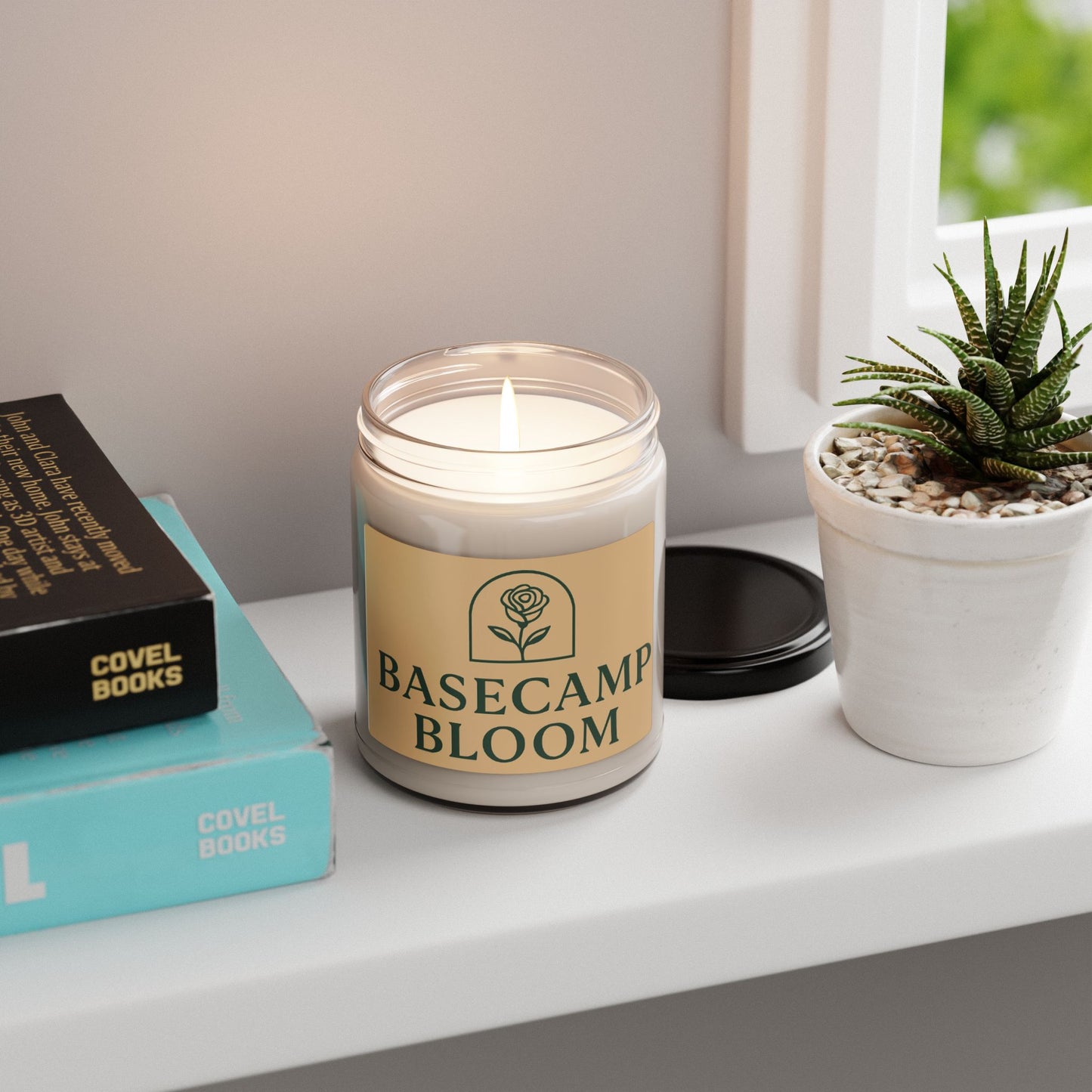 Basecamp Bloom Scented Soy Candle — 9oz Floral Aromatherapy Jar