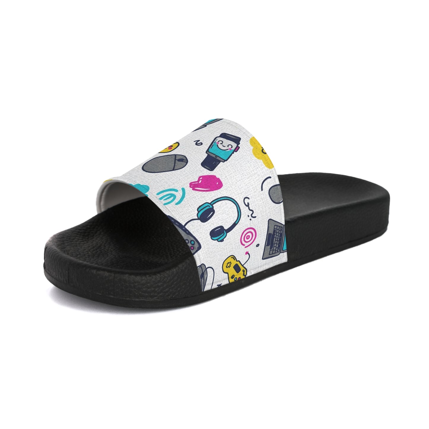 Women's Slide Sandals Tech & Gadget Doodles / Digital Whimsy
