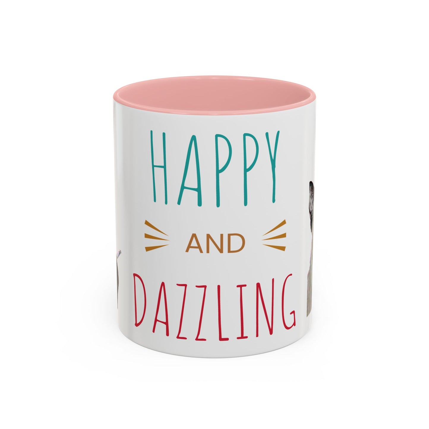 Happy and Dazzling Smoking Cat Accent Coffee Mug — 11/15oz (free shipping)