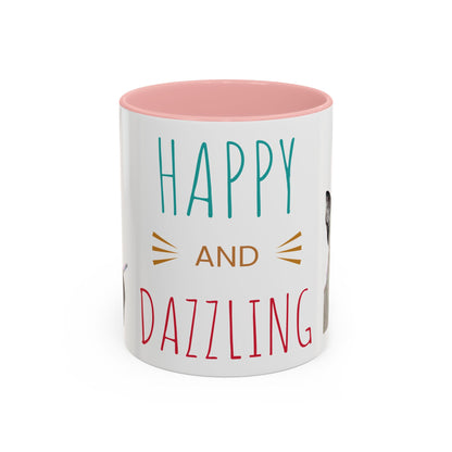 Happy and Dazzling Smoking Cat Accent Coffee Mug — 11/15oz (free shipping)