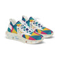 men's Colorful Geometric Mesh Sneakers — Men's Athletic Casual Shoes (free shipping)