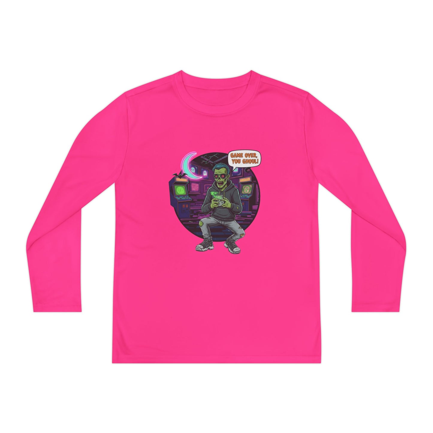 Youth girls Long Sleeve Tee, Gamer Shirt, Kids Graphic Tee, Halloween Costume Top, Fun Kids Apparel, Birthday Gift for Boys