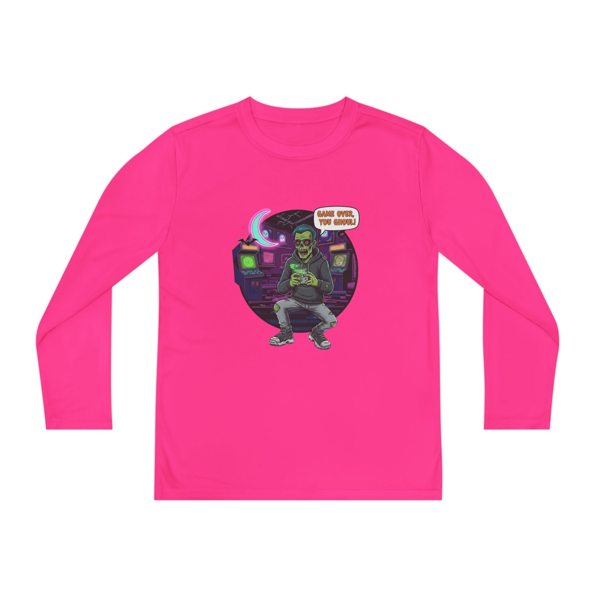 Youth Long Sleeve Tee, Gamer Shirt, Kids Graphic Tee, Halloween Costume Top, Fun Kids Apparel, Birthday Gift for Boys