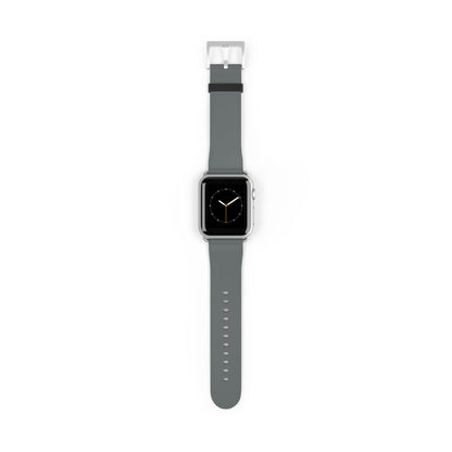 Stylish Gray Silicone Watch Band for Apple Watch - Modern & Comfortable Design