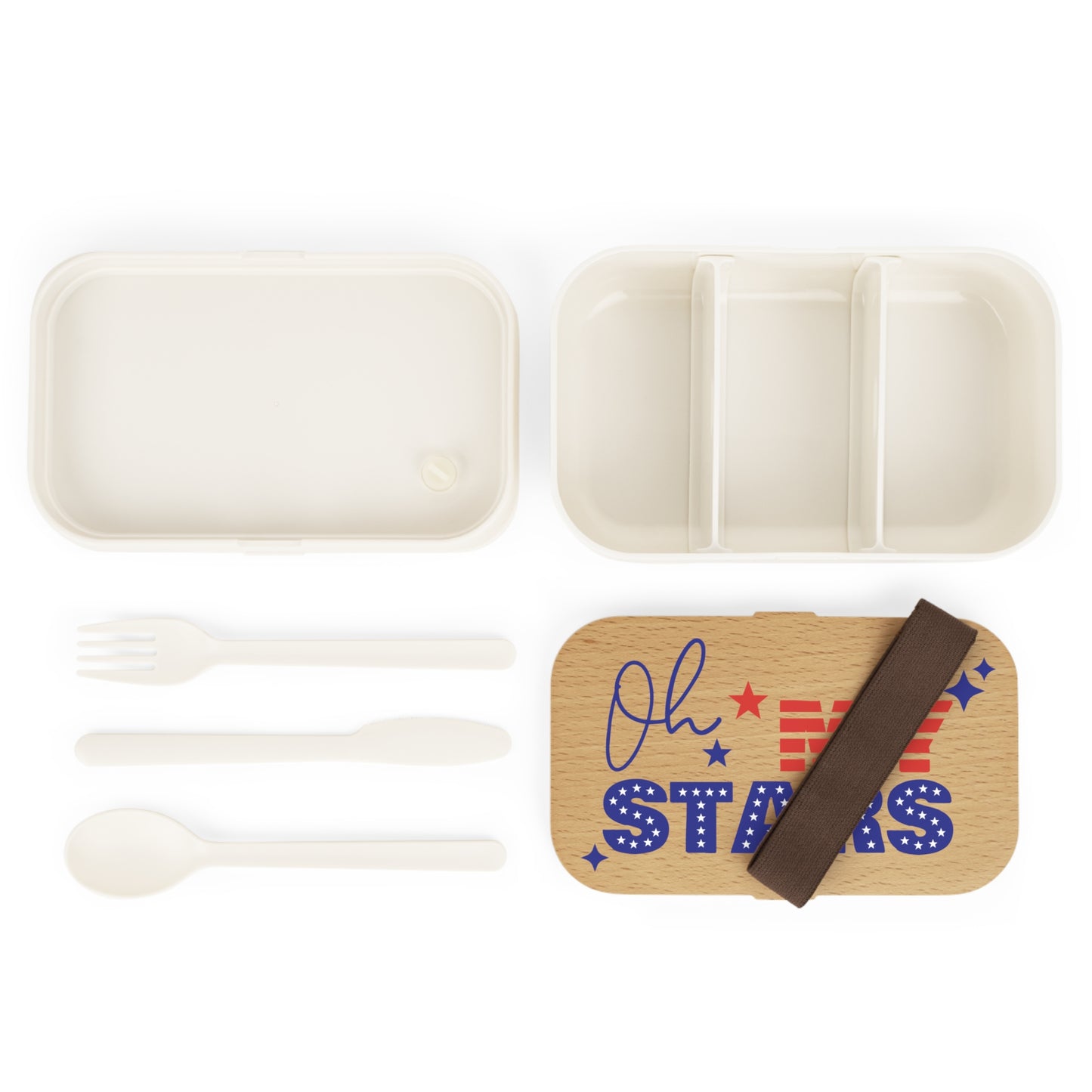 Patriotic Bento Lunch Box - "Oh My Stars" Design