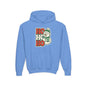 Youth kids Christmas Hoodie - 'HO HO HO' Snowman Holiday Sweatshirt