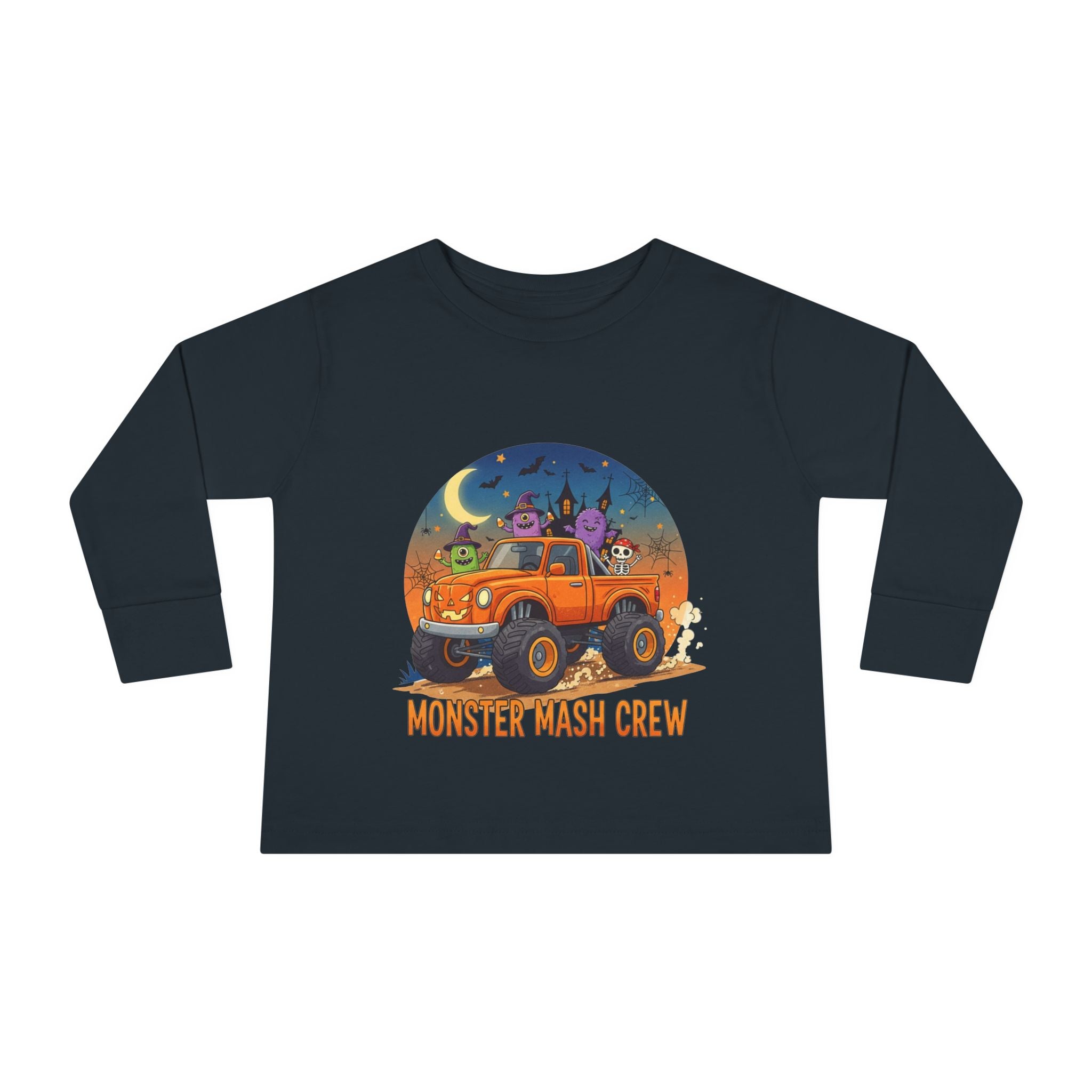 Monster Mash Toddler Long Sleeve Tee | Playful Halloween Shirt, Cute Kids Top, Fun Costume Shirt, Toddler Gift, Seasonal T-Shirt