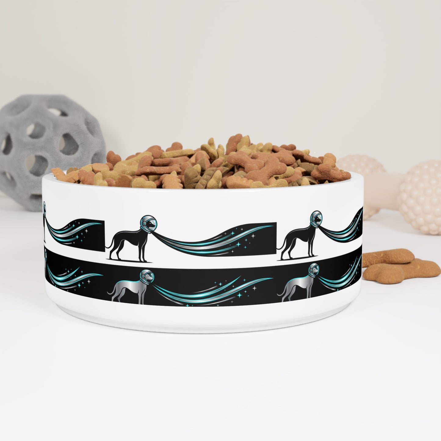 0 Ceramic Galaxy space dog food bowl Pet Bowl