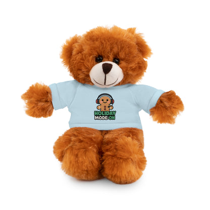 Holiday Mode On Gingerbread Bear Plush with Tee