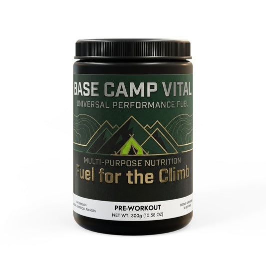 Base Camp Vital Pre-Workout – Watermelon Energy & Performance | Supports the USO Watermelon (300g, 10.58oz) (free shipping)