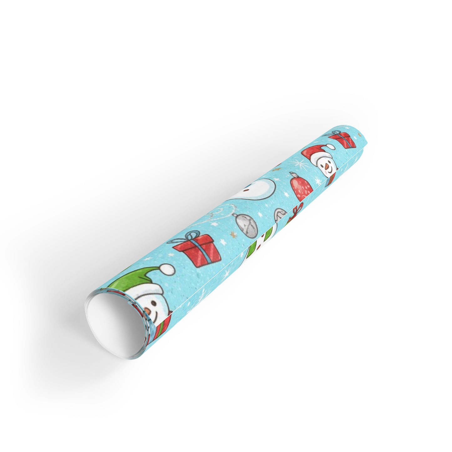 Snowman Holiday Gift Wrapping Paper Roll