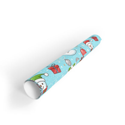 Snowman Holiday Gift Wrapping Paper Roll