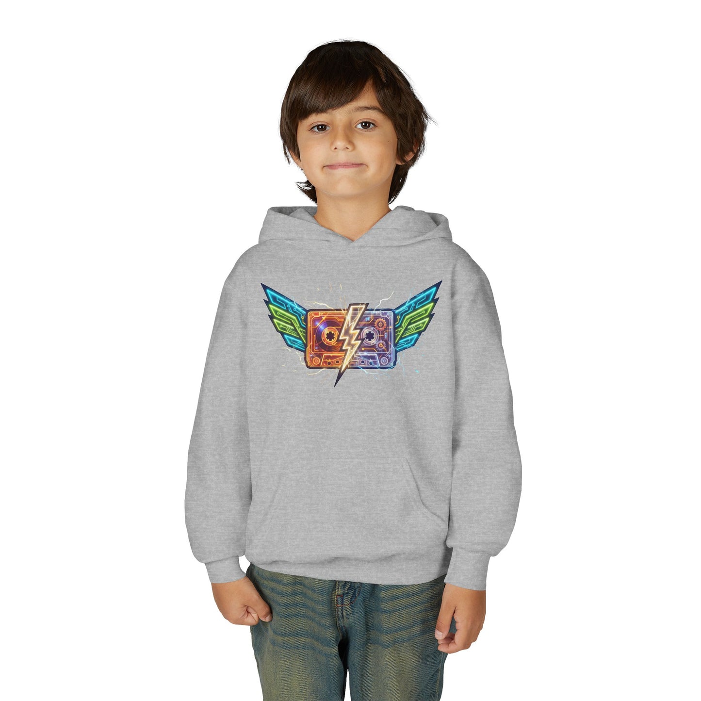 Youth Retro Cassette Wings Hoodie