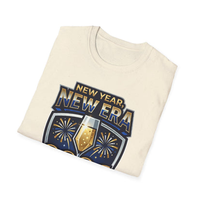 New Year 2026 T-Shirt – "New Year, New Era" Champagne & Fireworks Celebration Tee